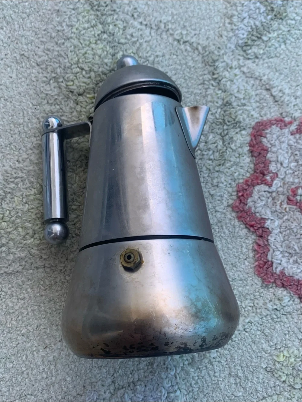 Vintage Bene Casa Stainless Steel Stovetop Espresso Maker / Moka Pot